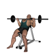 Barbell Press - Incline Medium Grip
